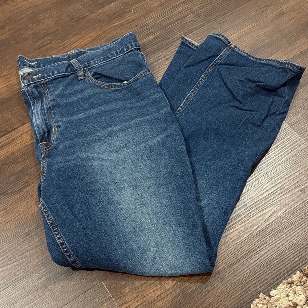 Old Navy Men's Dark Blue Boot Cut Jeans